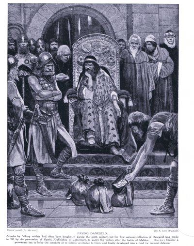 Pagando Danegeld, años 1920 de Richard Caton Woodville junior